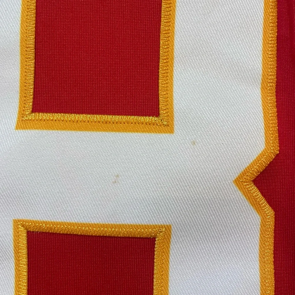 Chiefs Travis Kelce Football Jersey Red White Yellow adult M medium - Picture 4 of 6
